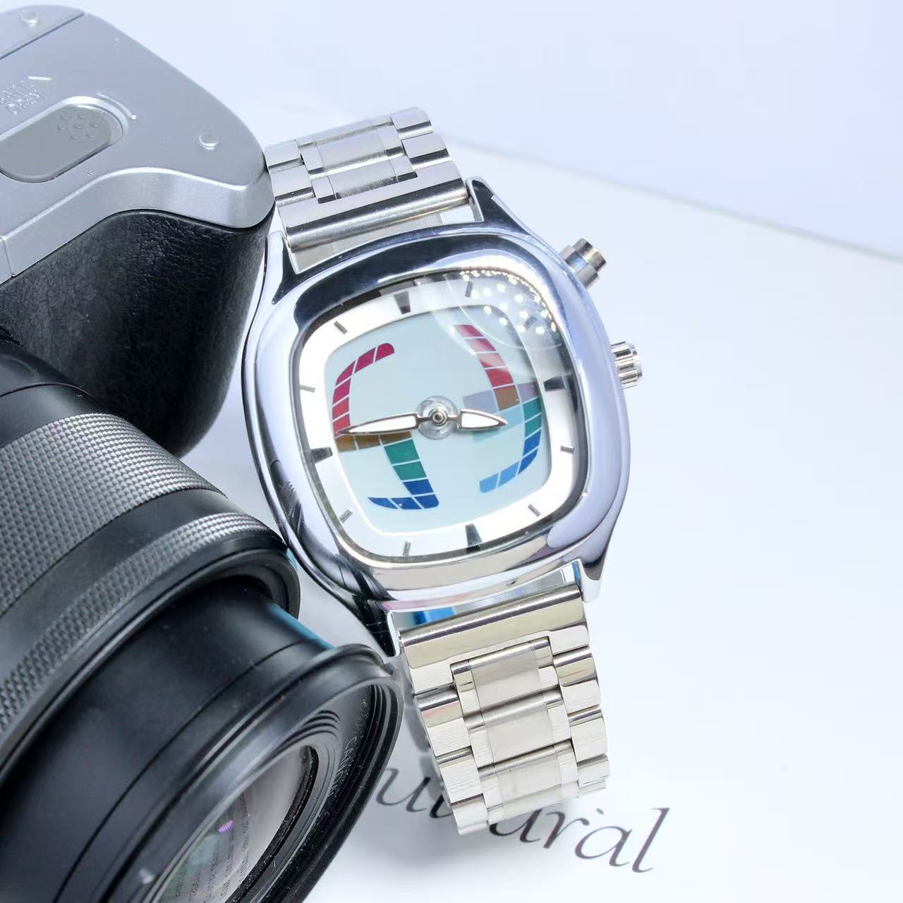 Vintage Collectible Watches - Męski zegarek kwarcowy w stylu retro