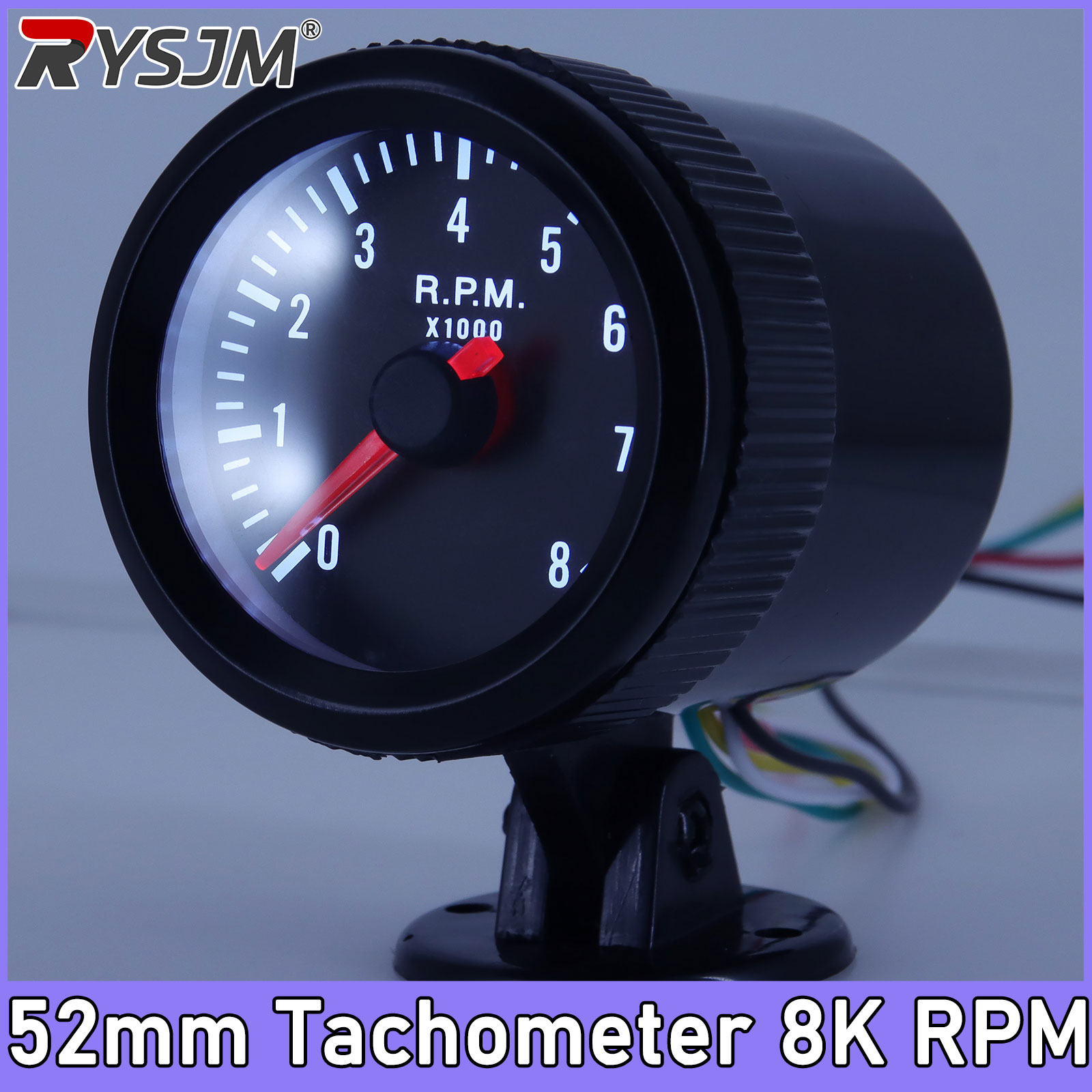 Analog Meter Gauge - 2-calowy (52mm) tachometr samochodowy, wskaźnik obrotów