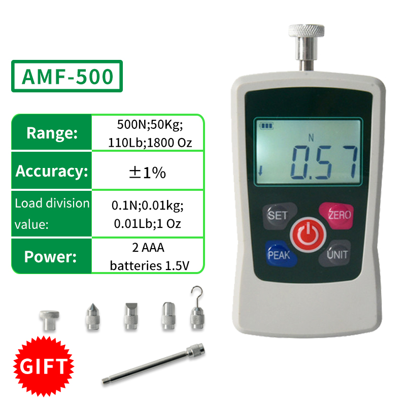 Analog Meter Gauge - Cyfrowy miernik siły AMF-500 50KG 110Lb