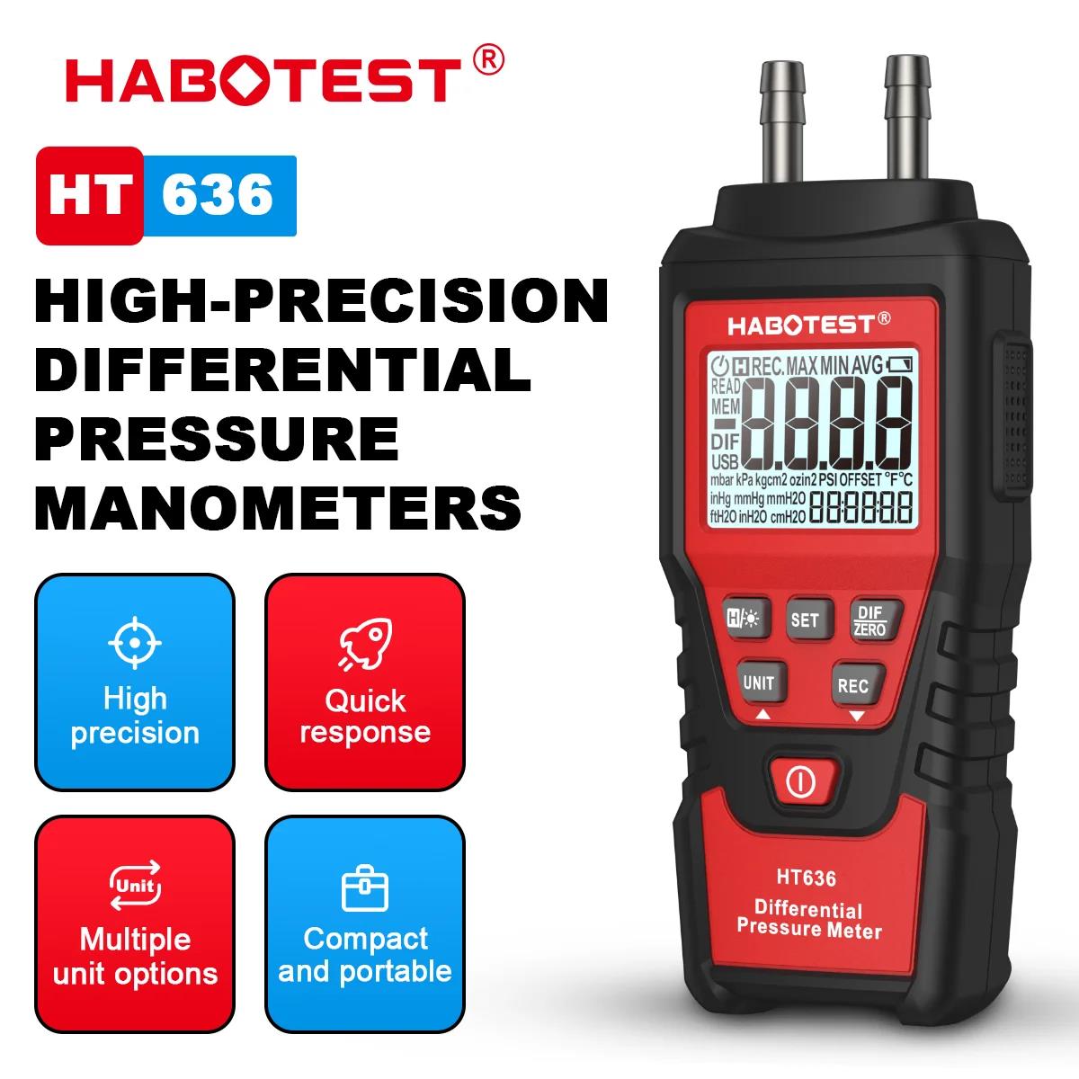 Analog Meter Gauge - HABOTEST HT636 Cyfrowy manometr Manometr Miernik