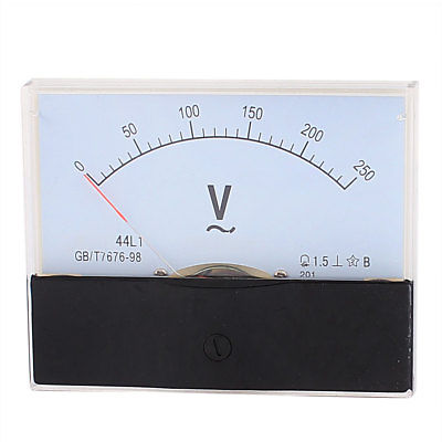 Analog Meter Gauge - Woltomierz analogowy panelowy 44L1 AC 0-250V,