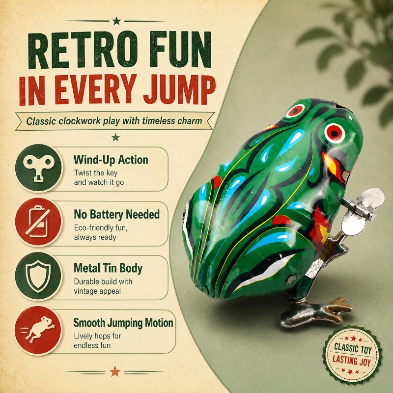 Nostalgiczna sprężynowa żabka  – Vintage Toys Collection recenzja i cena