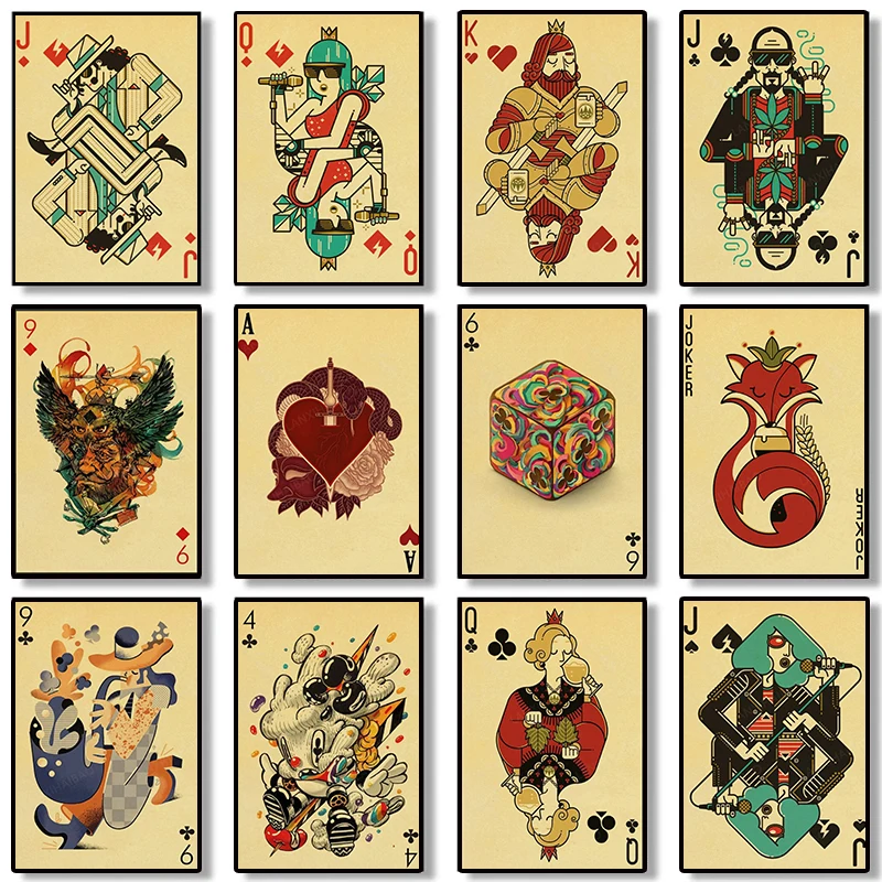 Plakat z cytatami z kolekcji N – Vintage Collectible Playing Cards recenzja i cena