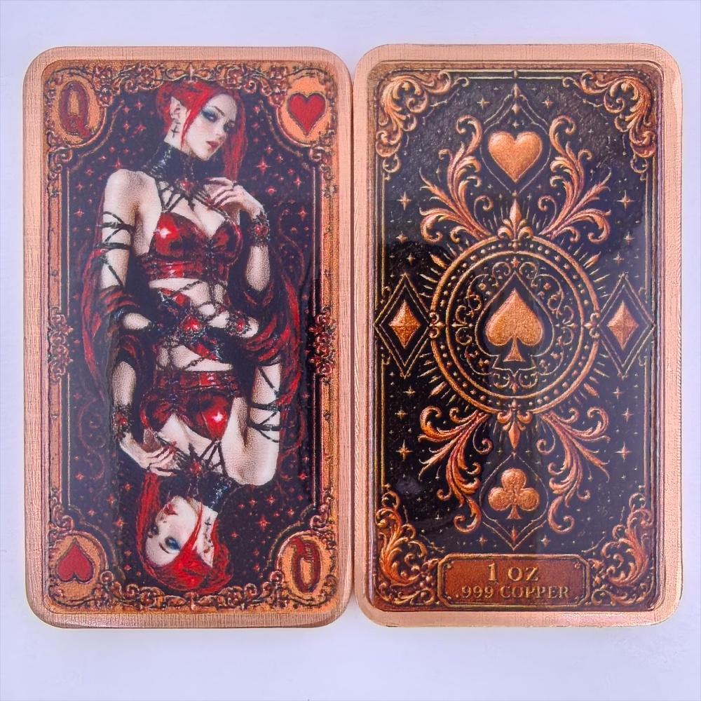 1 uncja miedzi próby .999, szt – Vintage Collectible Playing Cards recenzja i cena