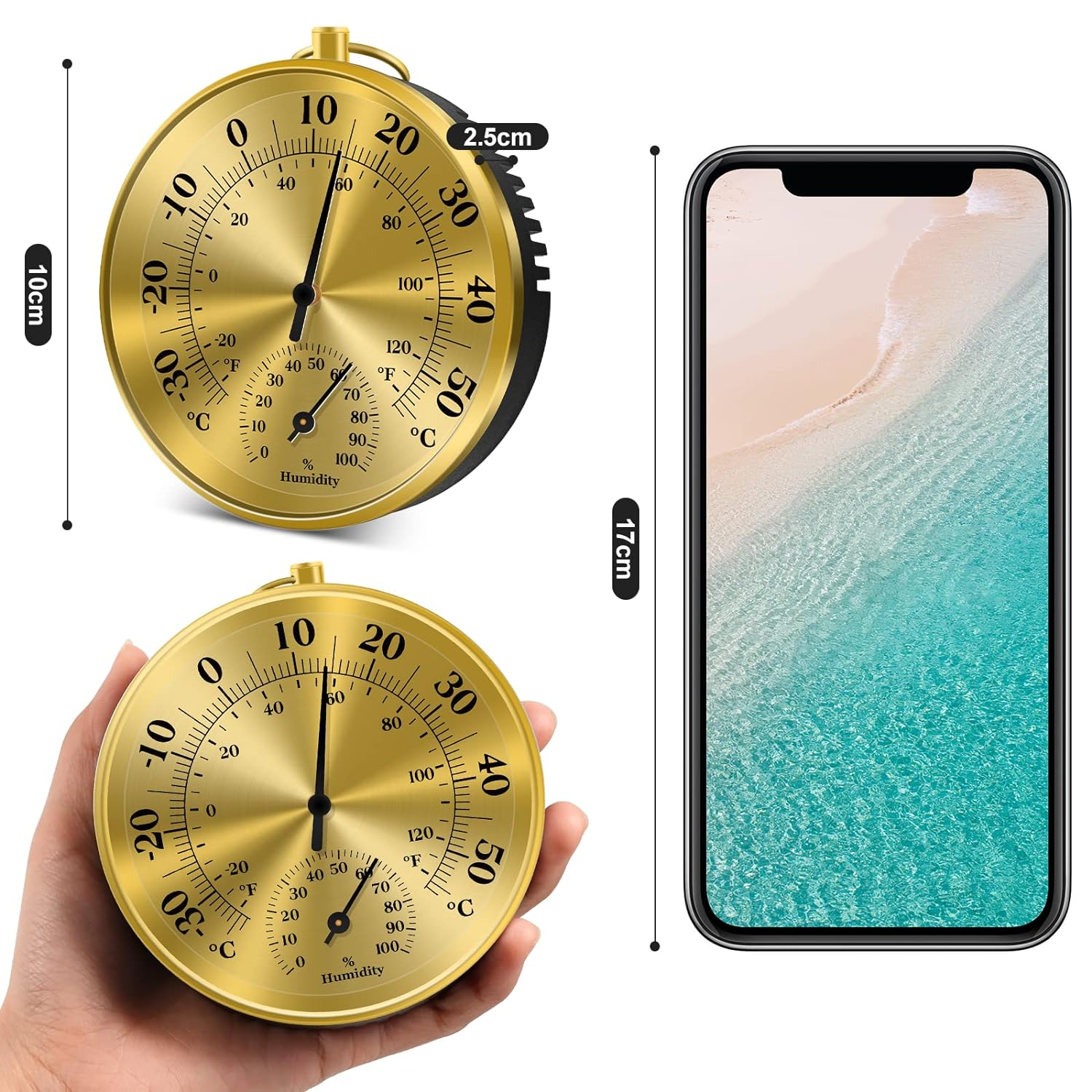 10CM termometr ścienny higrome – Analog Meter Gauge recenzja i cena