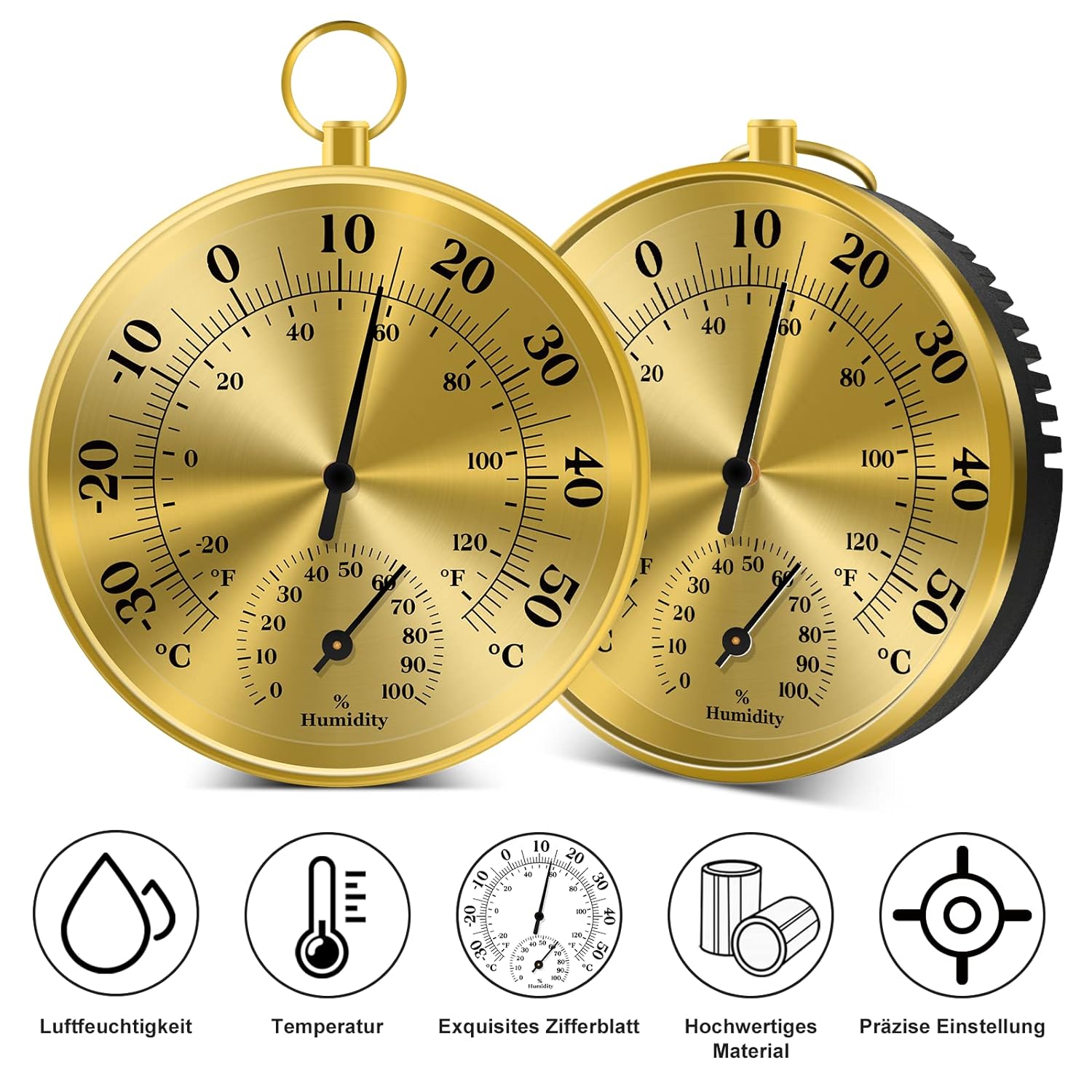 10CM termometr ścienny higrome – Analog Meter Gauge recenzja i cena