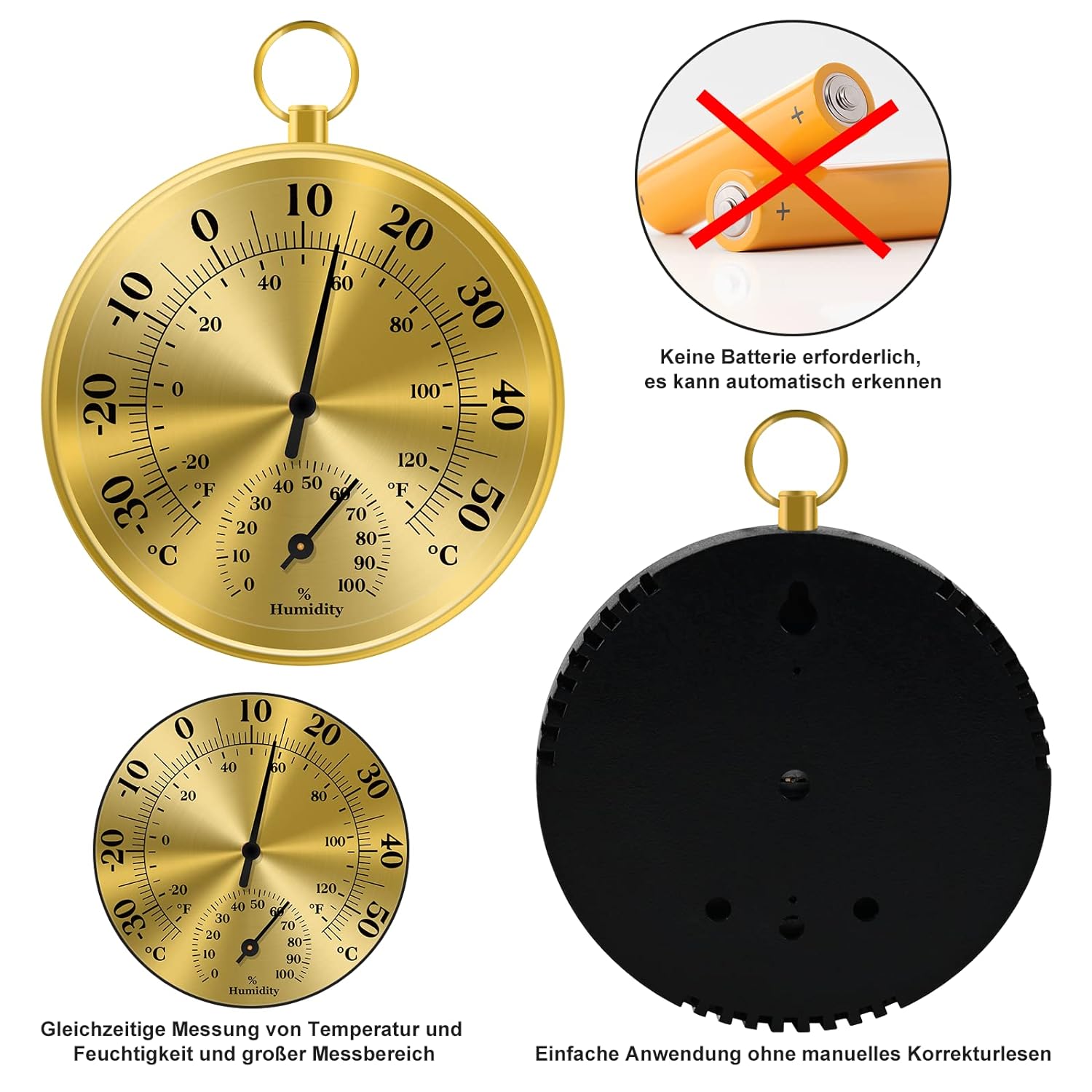 10CM termometr ścienny higrome – Analog Meter Gauge recenzja i cena
