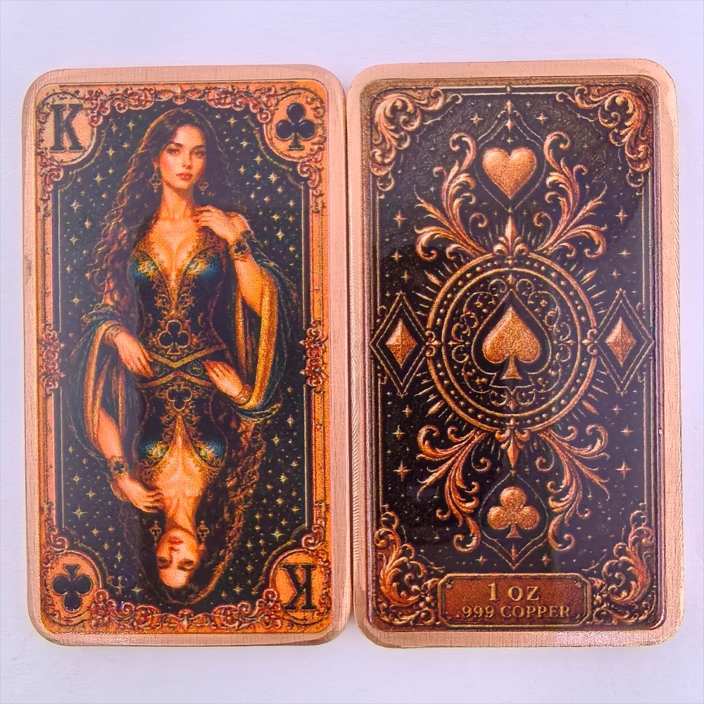 1 uncja miedzi próby .999, szt – Vintage Collectible Playing Cards recenzja i cena